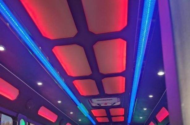 White Party Bus Interior g